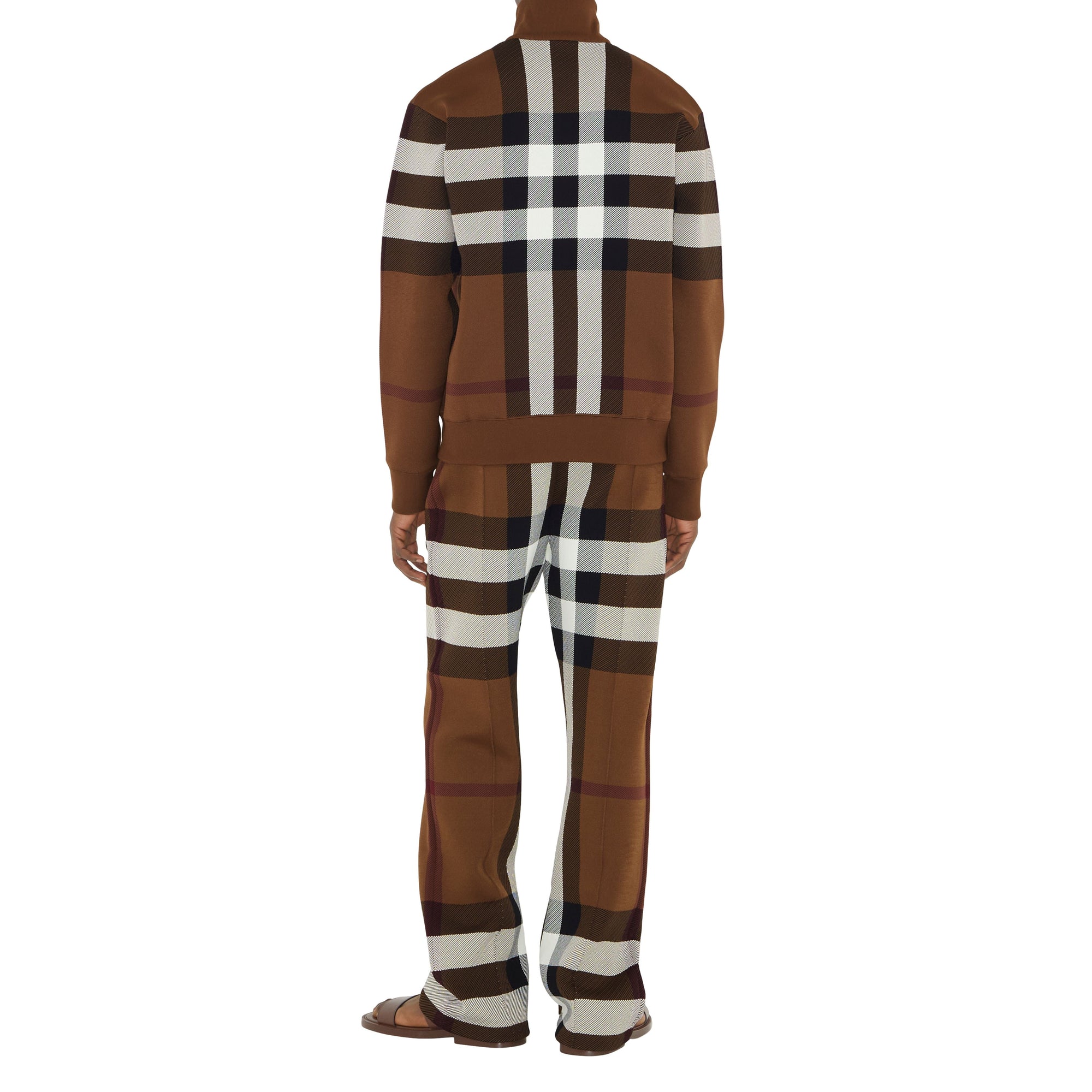 Bombers à motif check - Dark Birch Brown