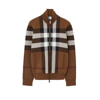 Bombers à motif check - Dark Birch Brown