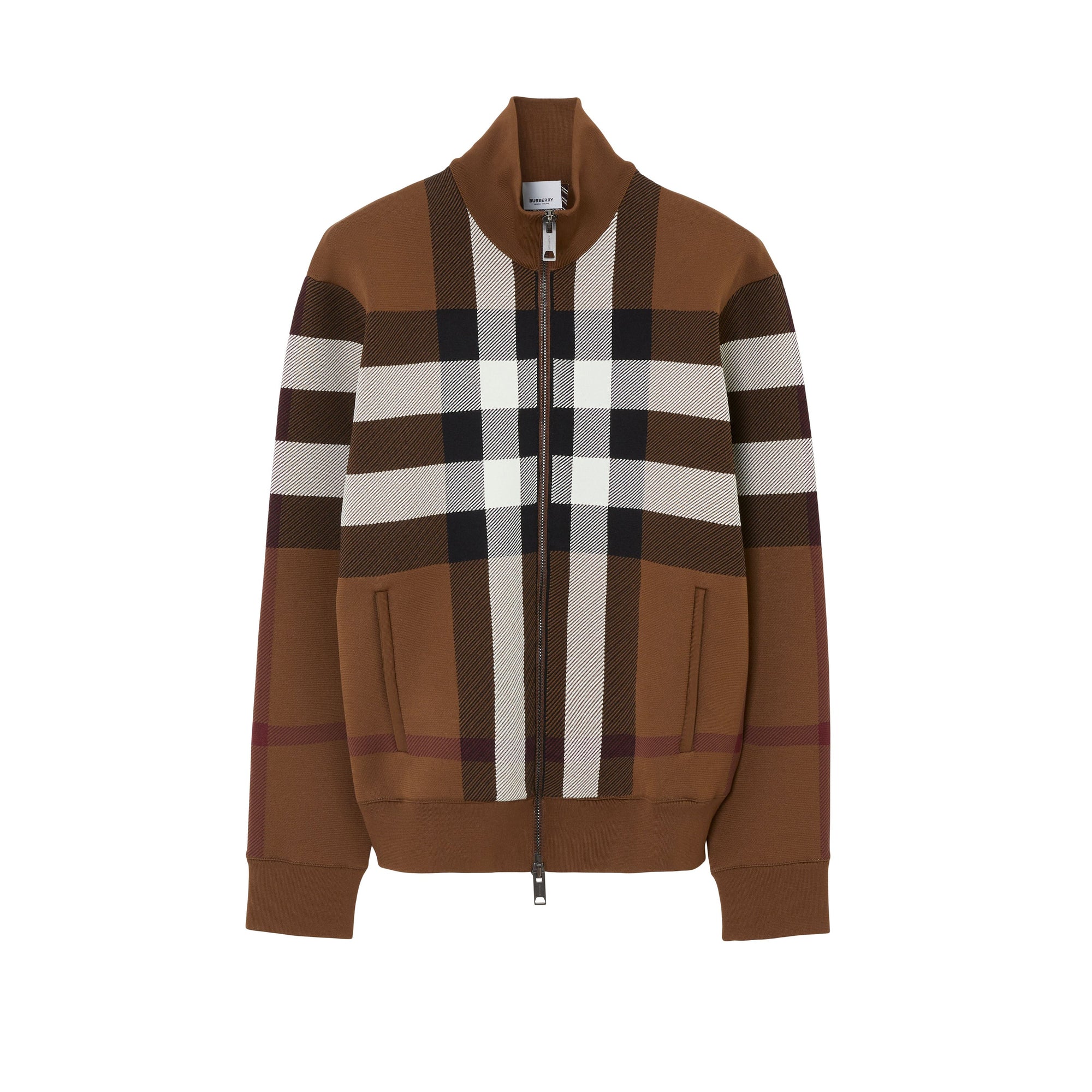 Bombers à motif check - Dark Birch Brown