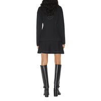 Jupe en mélange de coton et cachemire - Black