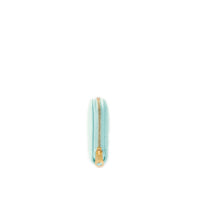 Portefeuille Lola zippé en cuir - Cool Mint