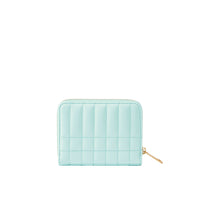 Portefeuille Lola zippé en cuir - Cool Mint