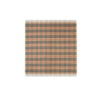 Couverture en cachemire à motif check - Archive Beige