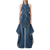 Jean ample délavé - Deep Slate Blue