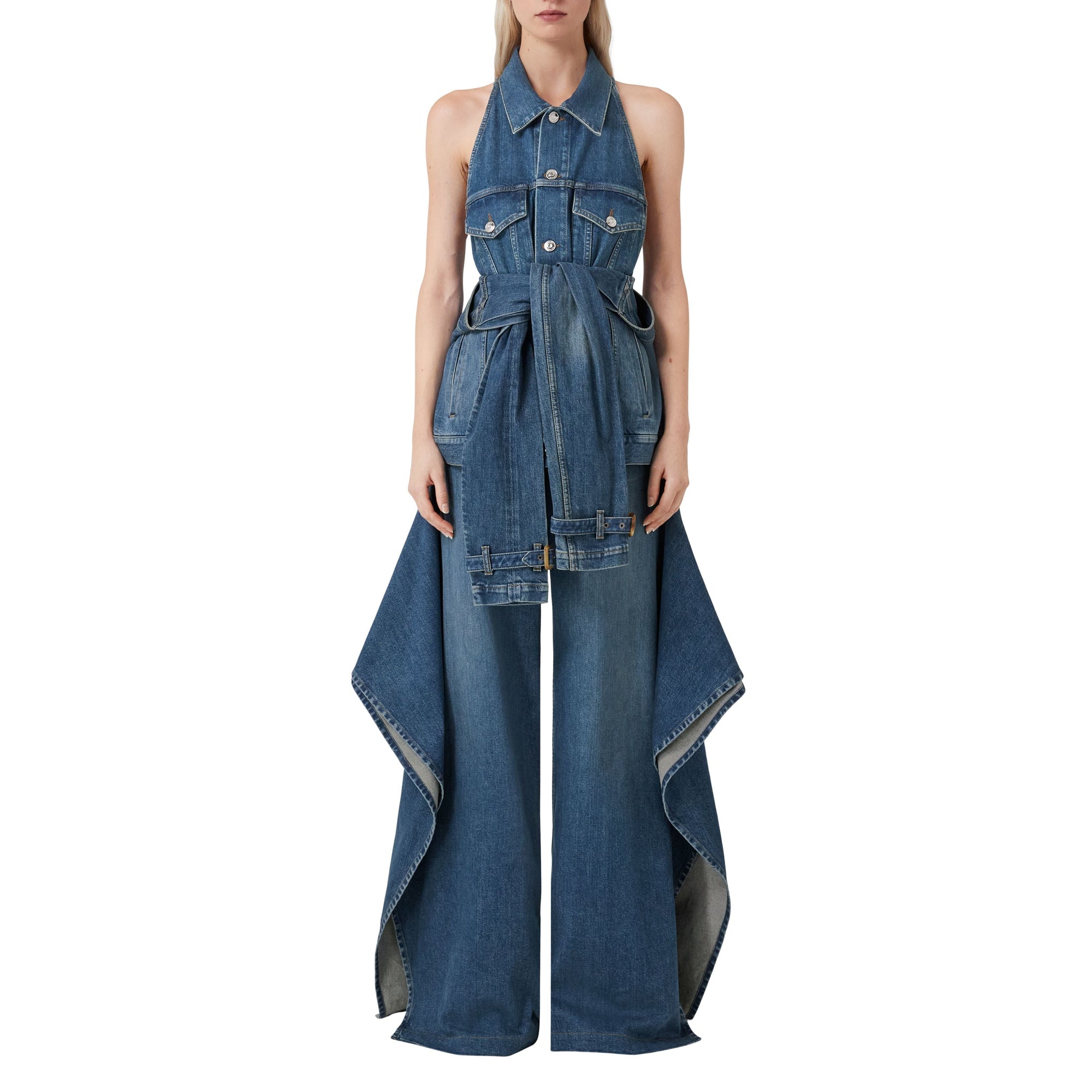 Jean ample délavé - Deep Slate Blue
