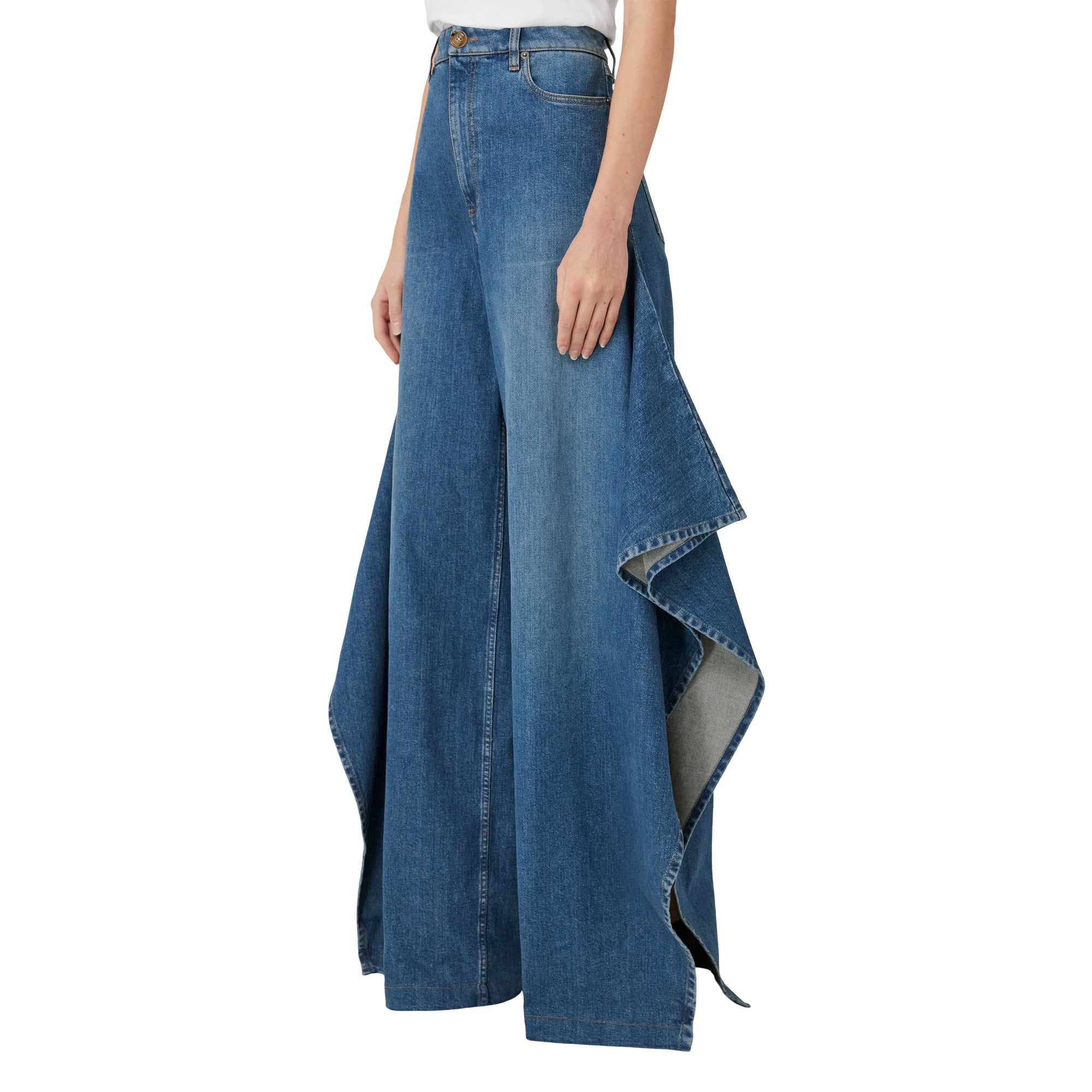 Jean ample délavé - Deep Slate Blue