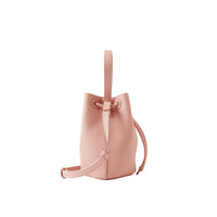 Mini sac seau TB en cuir - Dusky Pink