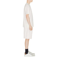Short à cordon de serrage et logo - Oatmeal Melange