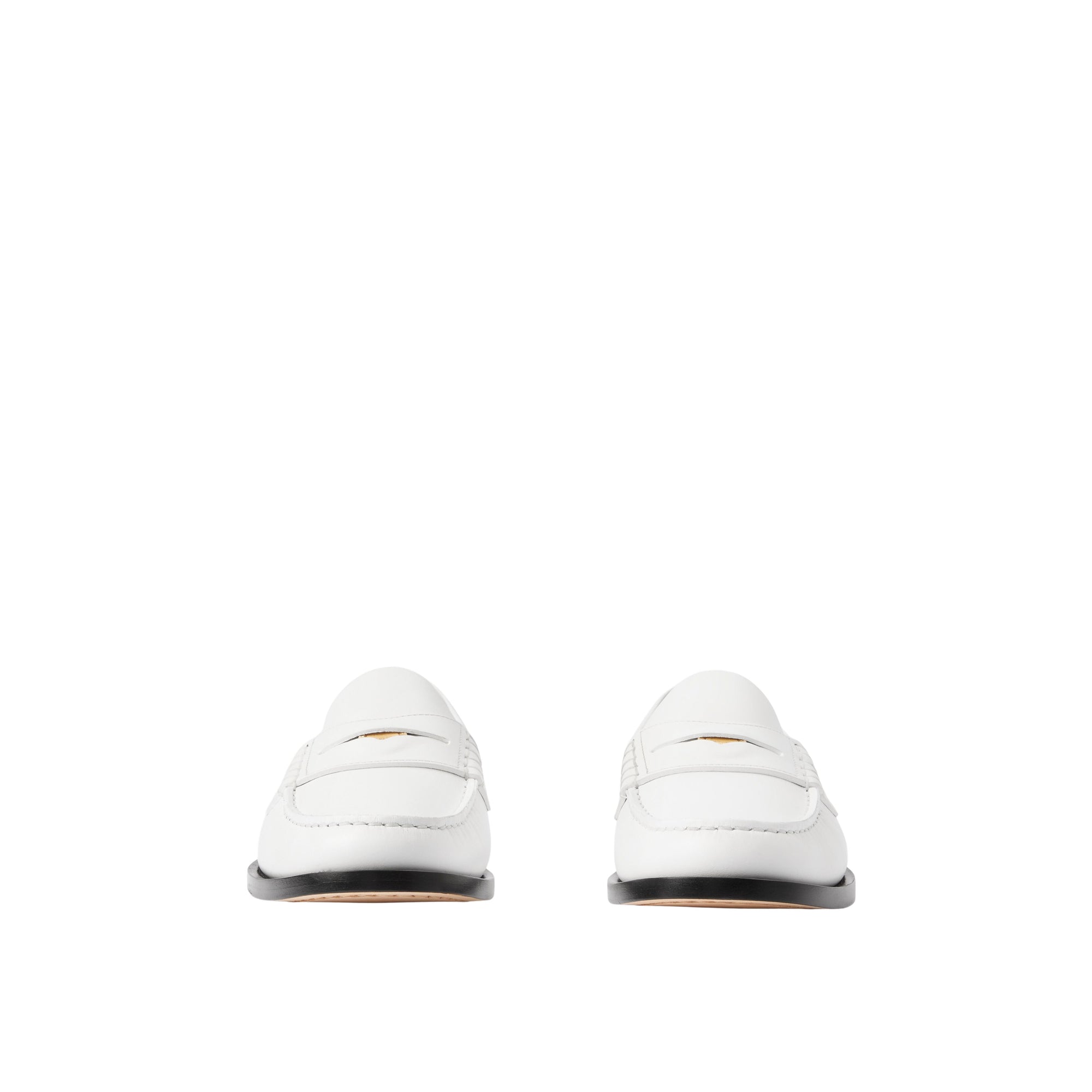 Mocassins Penny en cuir à pièce - Optic White