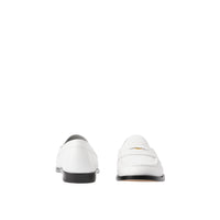 Mocassins Penny en cuir à pièce - Optic White