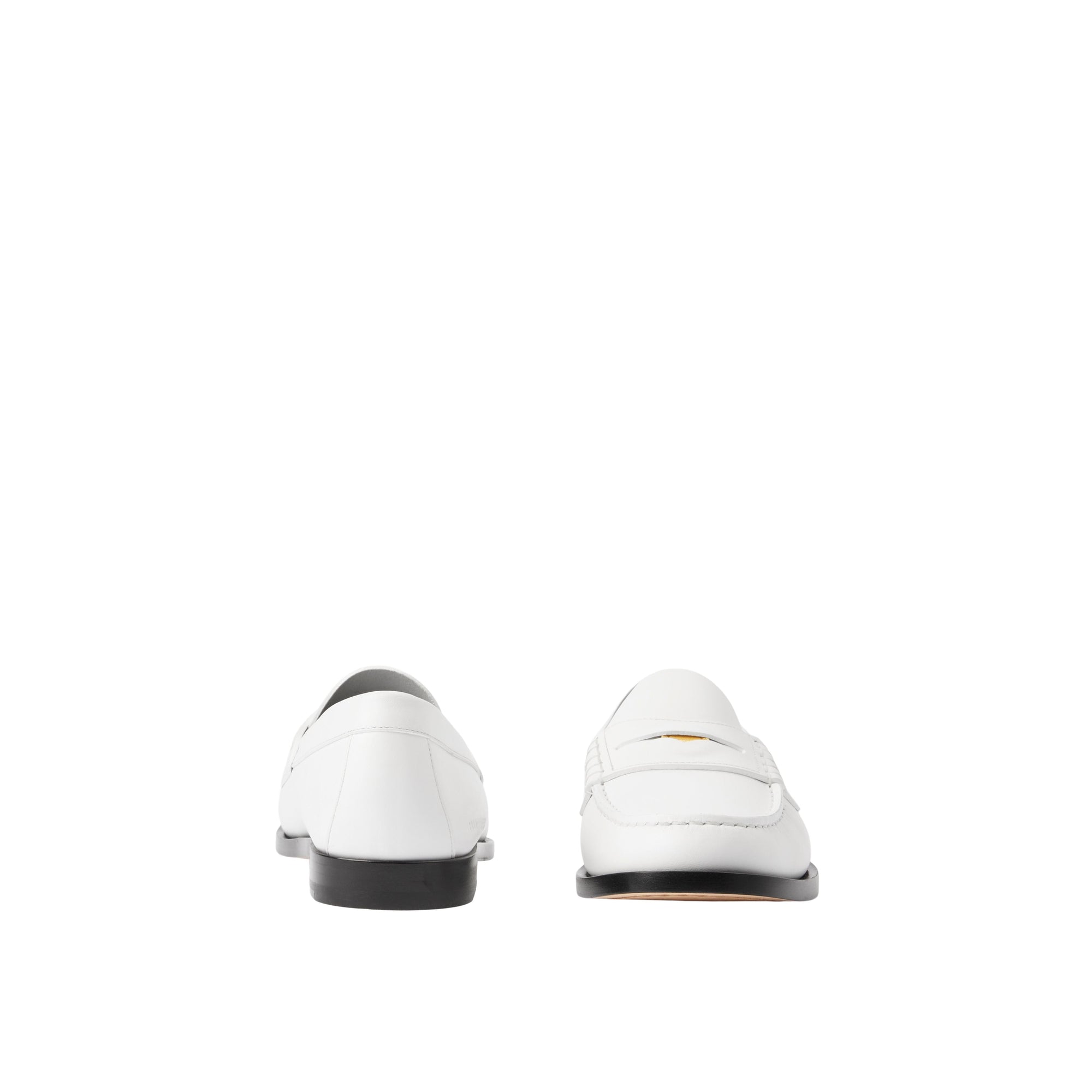 Mocassins Penny en cuir à pièce - Optic White