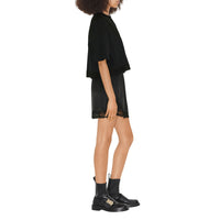T-shirt ample à dentelle - Black