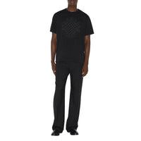 T-shirt en coton à écusson - Black