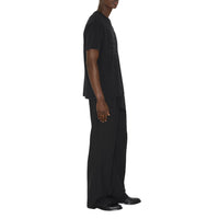 T-shirt en coton à écusson - Black