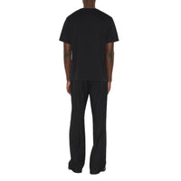 T-shirt en coton à écusson - Black
