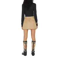 Mini jupe trench - Soft Fawn