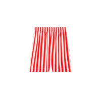 Short en soie rayé à motif cavalier - Bright Chili Red