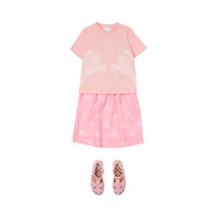T-shirt en coton imprimé à motif cavalier - Soft Blossom