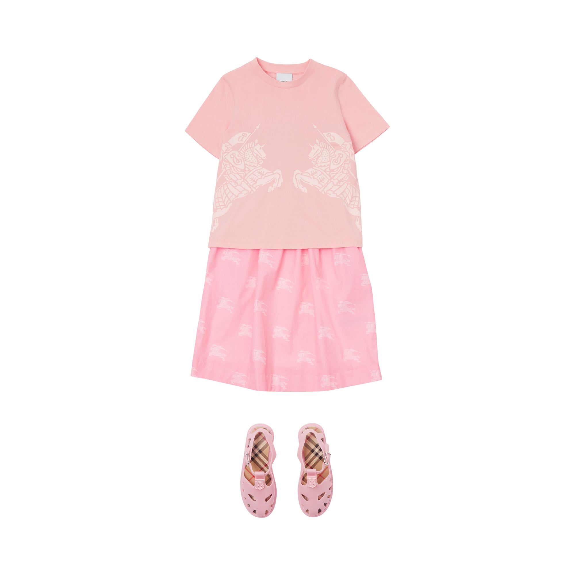 T-shirt en coton imprimé à motif cavalier - Soft Blossom