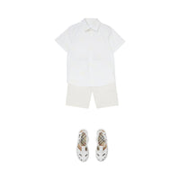 Short chino en coton à motif cavalier - Whitetern
