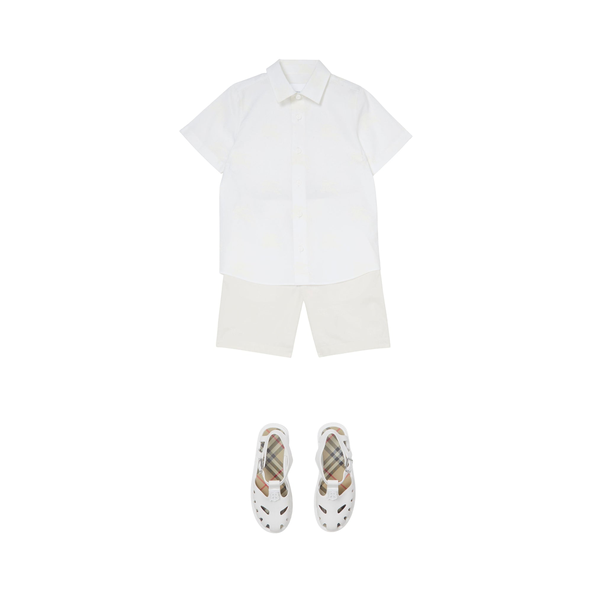 Short chino en coton à motif cavalier - Whitetern