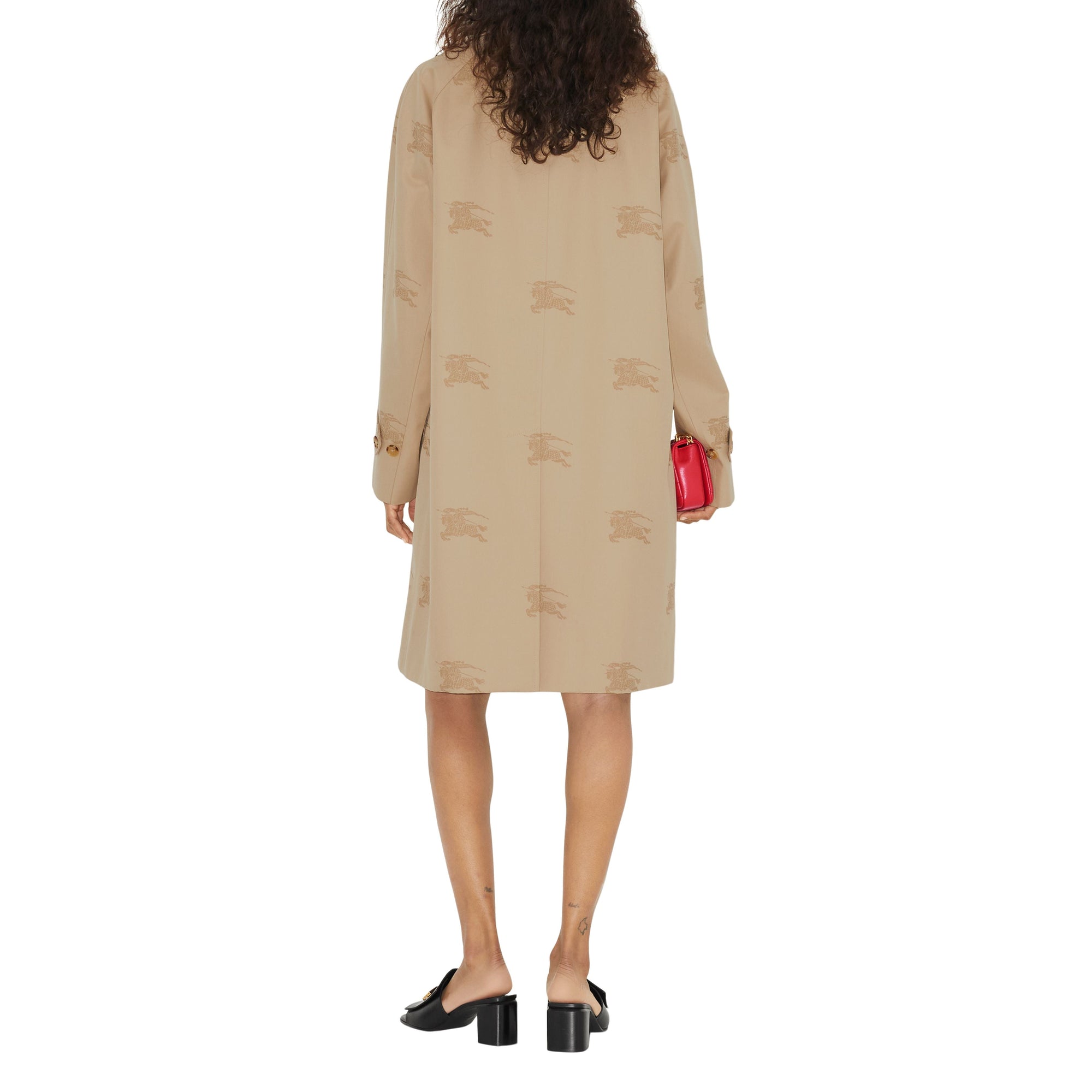 Manteau de voiture à motif cavalier - Soft Fawn