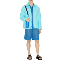 Veste à motif cavalier brodé - Bright Topaz Blue