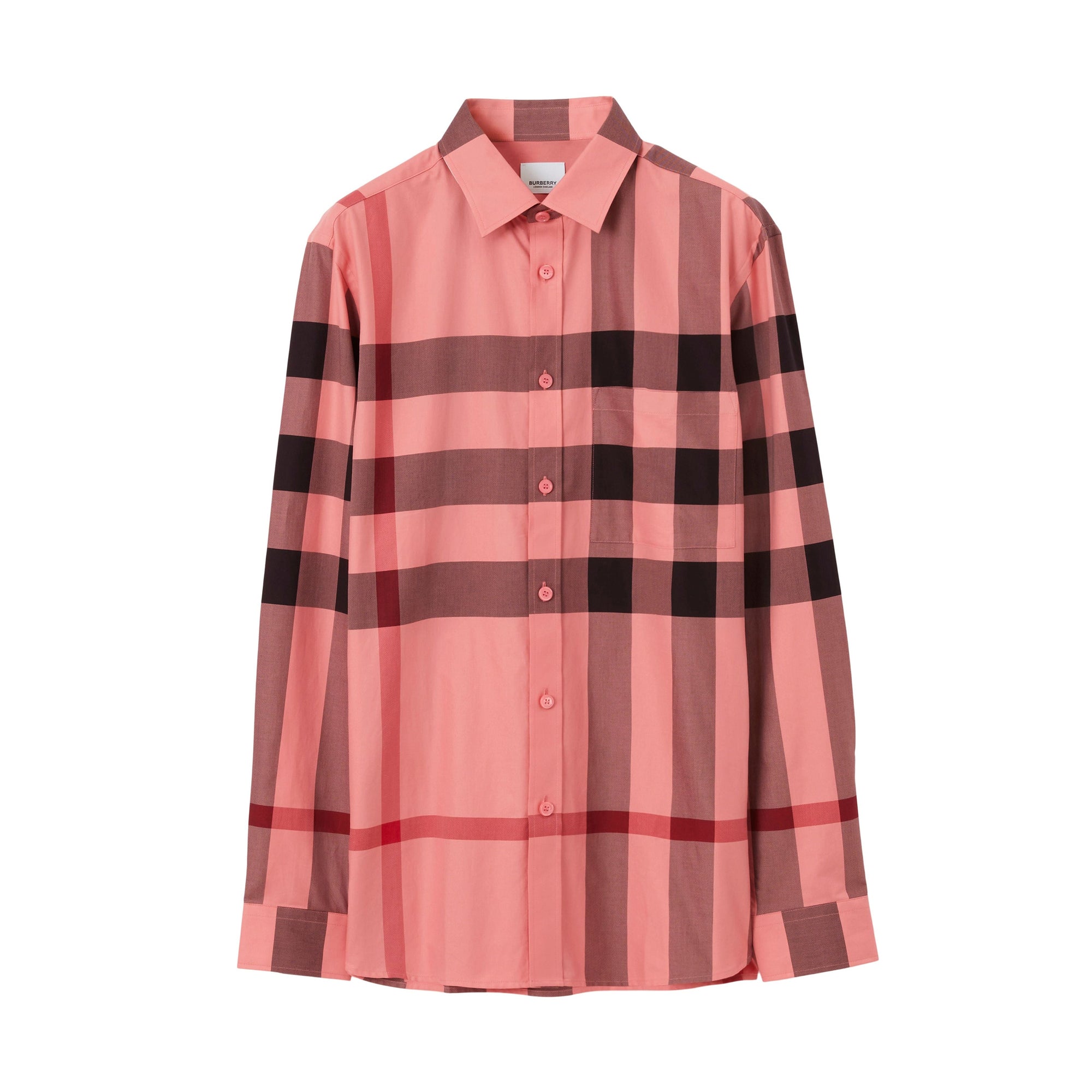 Chemise en coton à motif check - Candy Pink Check