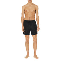 Short de bain à broderie contrastée - Black