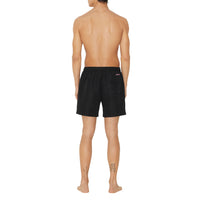 Short de bain à broderie contrastée - Black