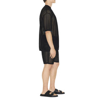 Short à emblème cavalier brodé - Black