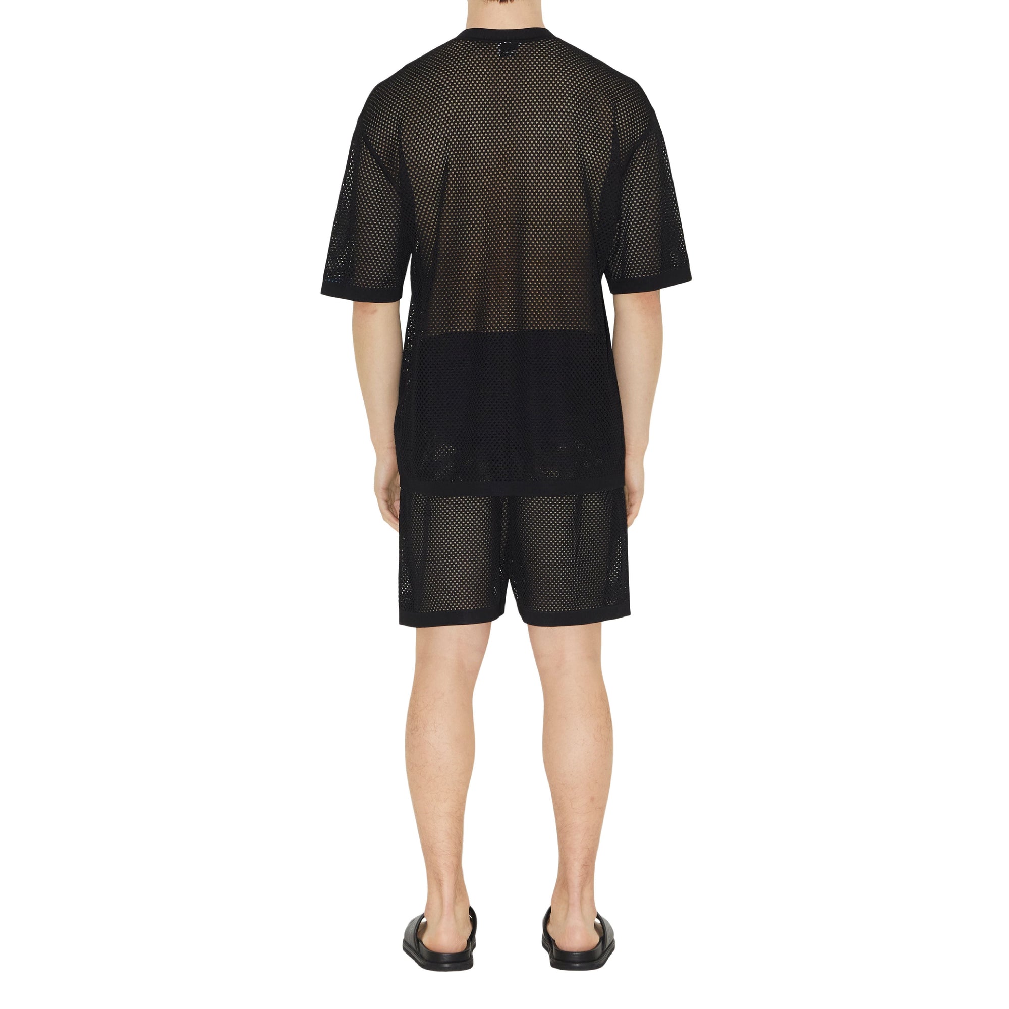 Short à emblème cavalier brodé - Black