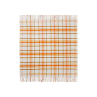 Couverture réversible en laine et cachemire - Archive Beige & Orange