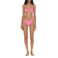 Bikini triangle à emblème Cavalier brodé - Bubblegum