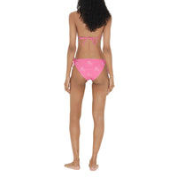 Bikini triangle à emblème Cavalier brodé - Bubblegum