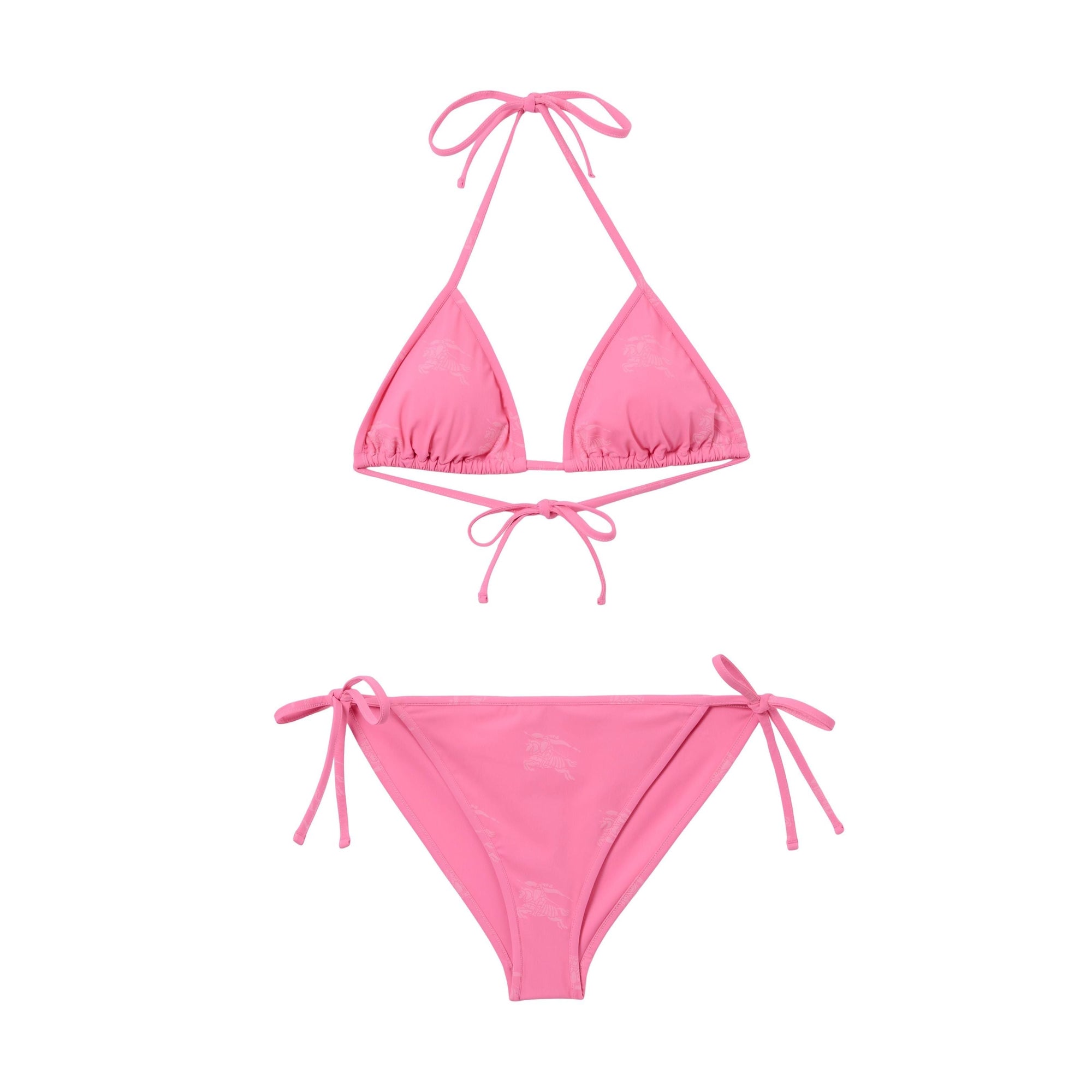 Bikini triangle à emblème Cavalier brodé - Bubblegum