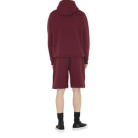 Short en coton à motif cavalier - Deep Crimson
