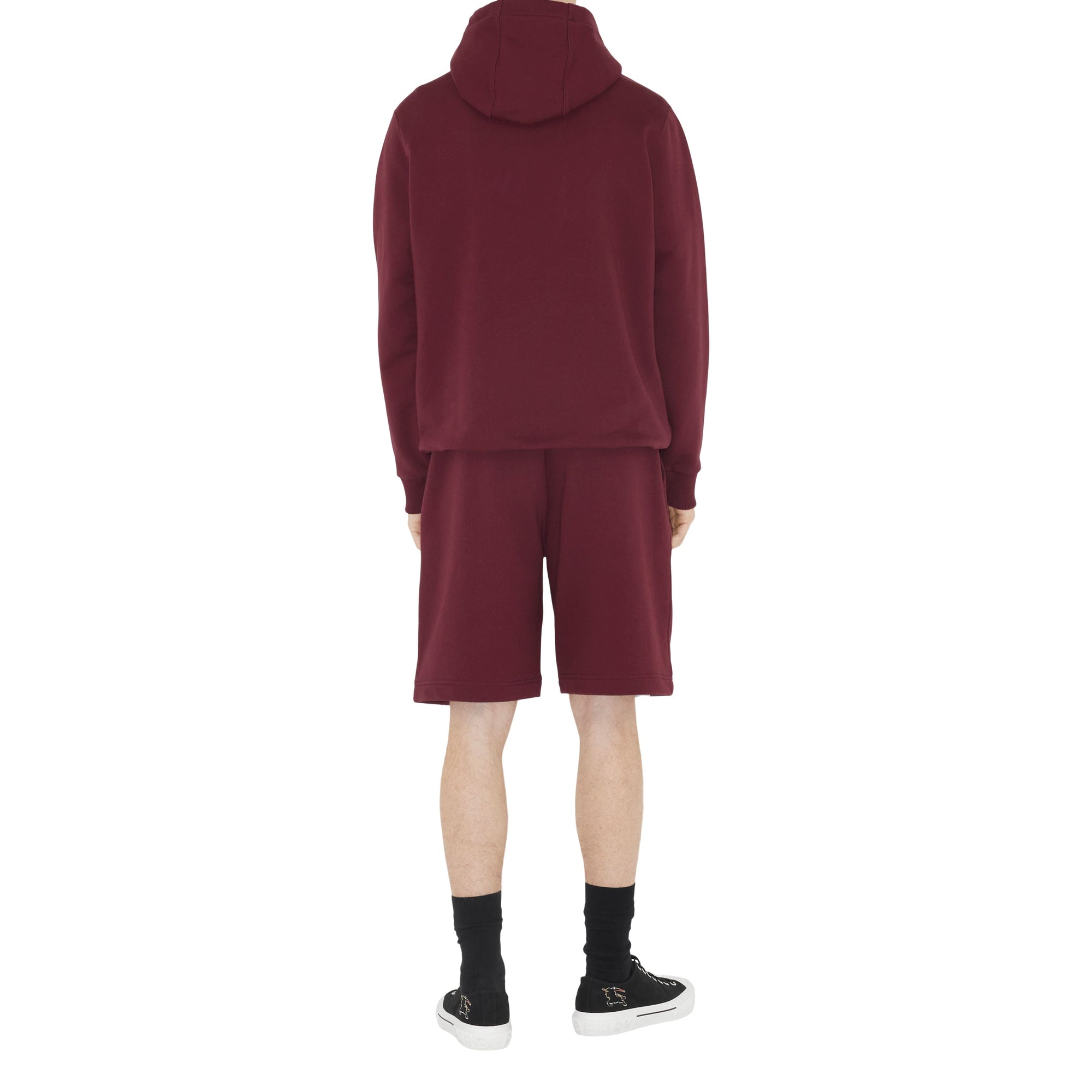 Short en coton à motif cavalier - Deep Crimson