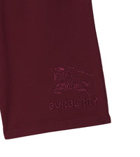 Short en coton à motif cavalier - Deep Crimson