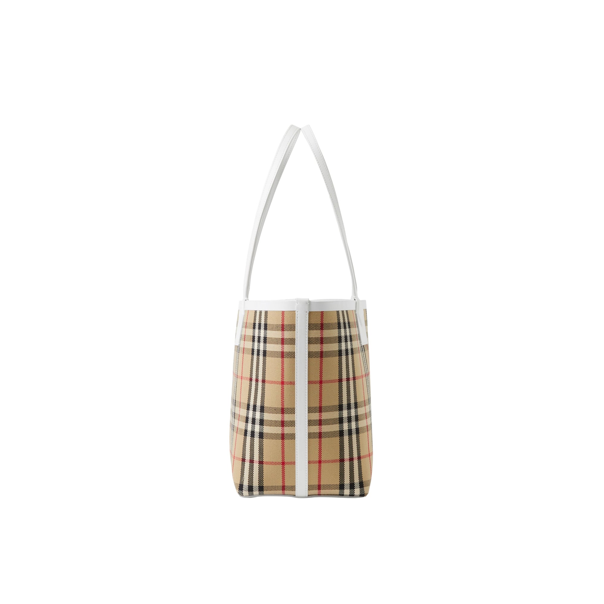 Petit sac cabas London - Vintage Check & White