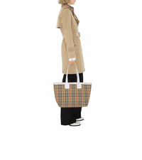 Sac cabas London moyen - Vintage Check & White
