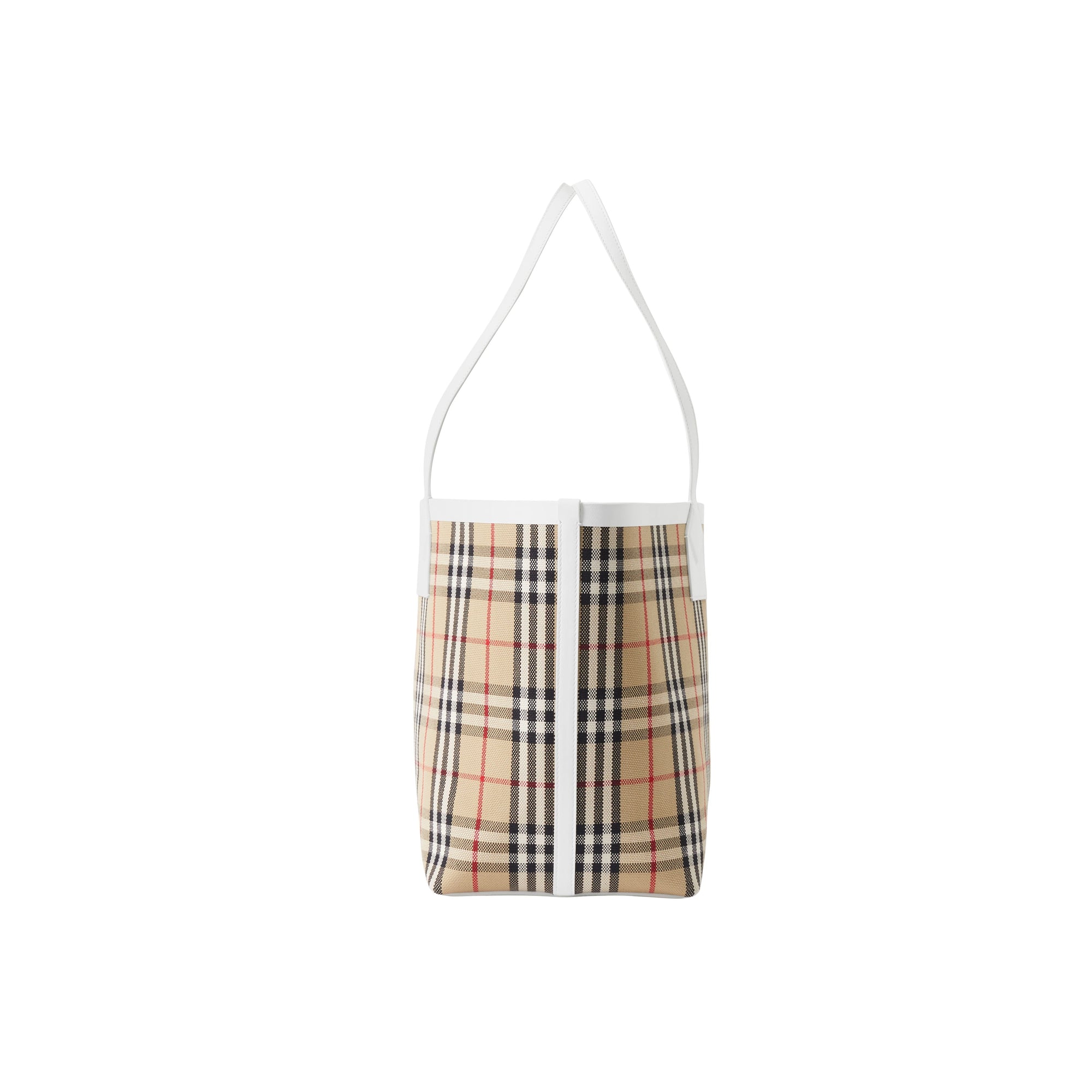 Sac cabas London moyen - Vintage Check & White