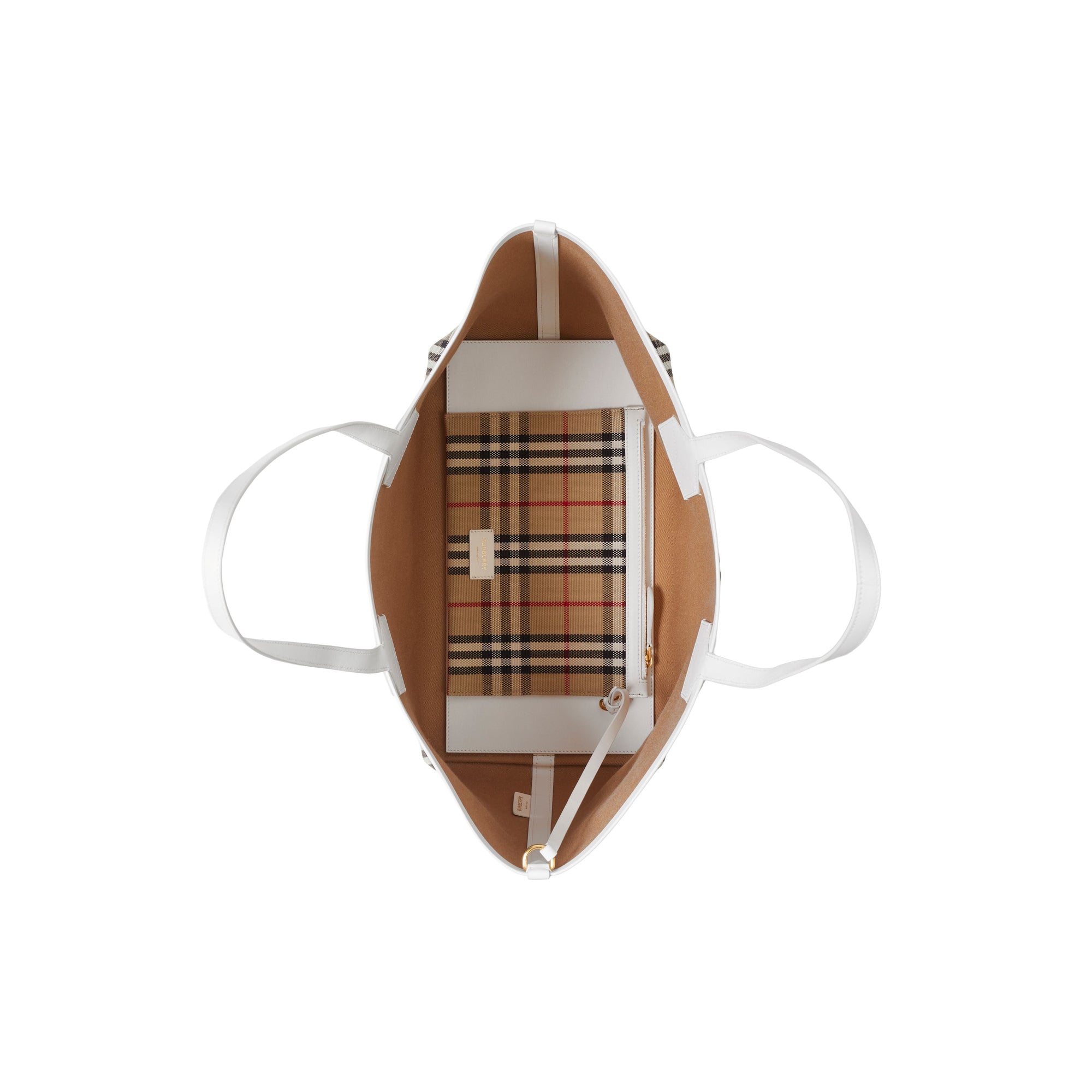 Sac cabas London moyen - Vintage Check & White
