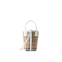 Mini sac cabas London - Archive Beige & White