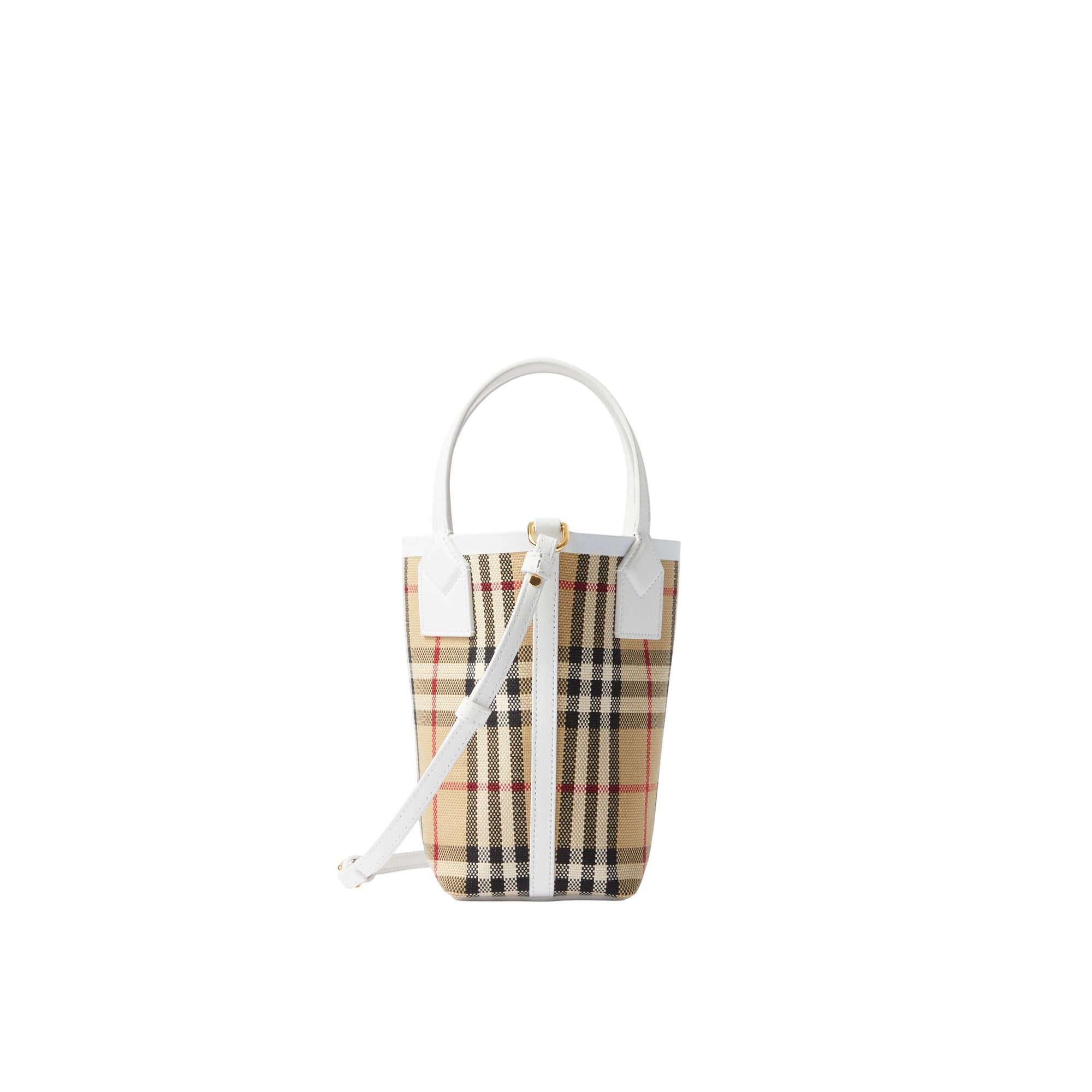 Mini sac cabas London - Archive Beige & White