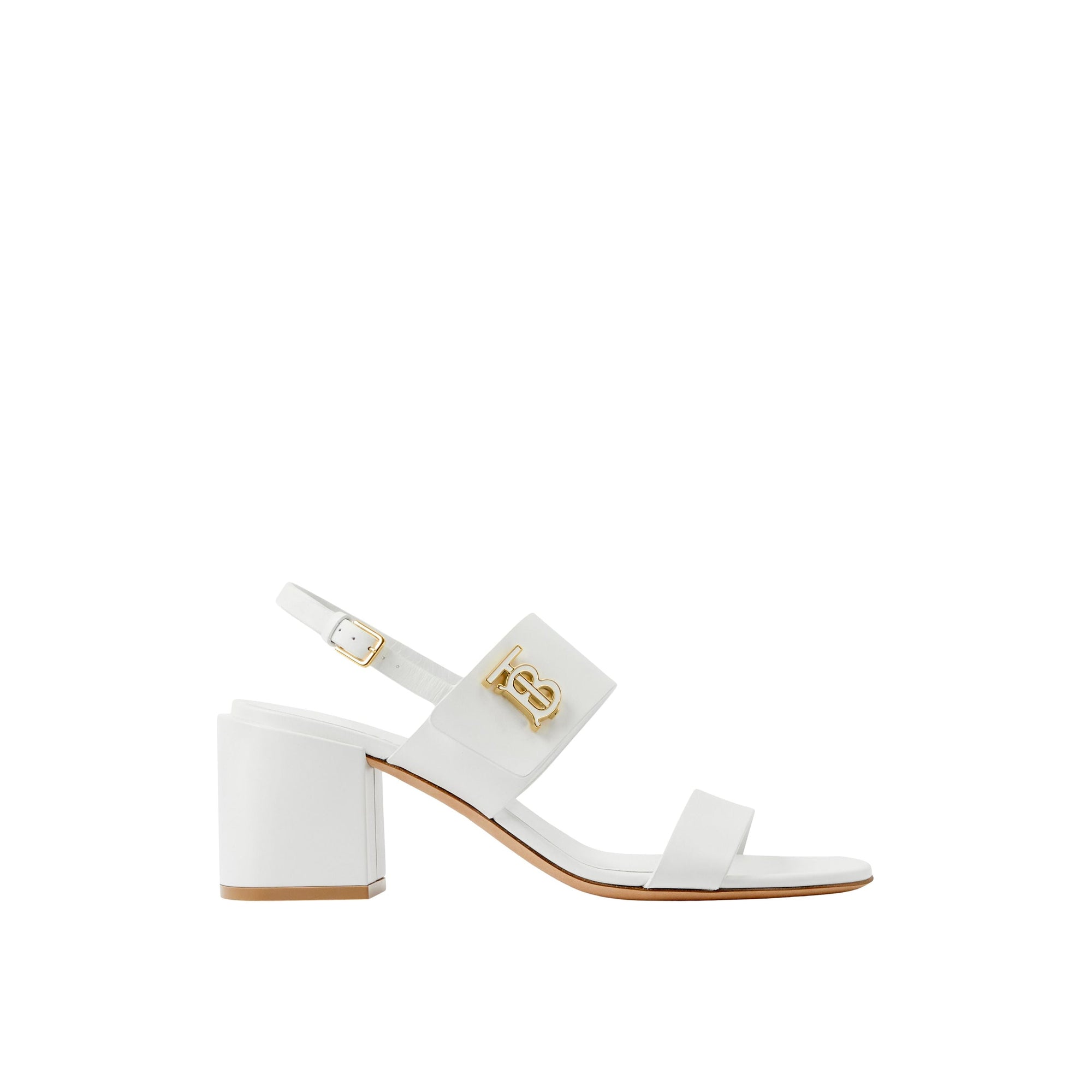 Sandales Monogram en cuir - Optic White