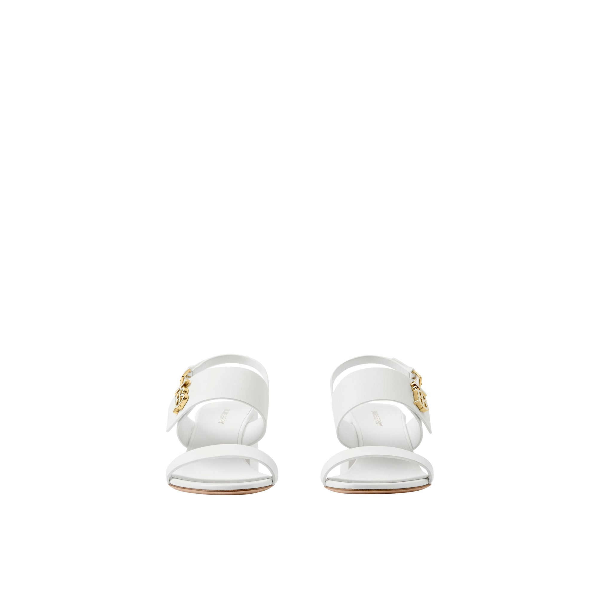Sandales Monogram en cuir - Optic White