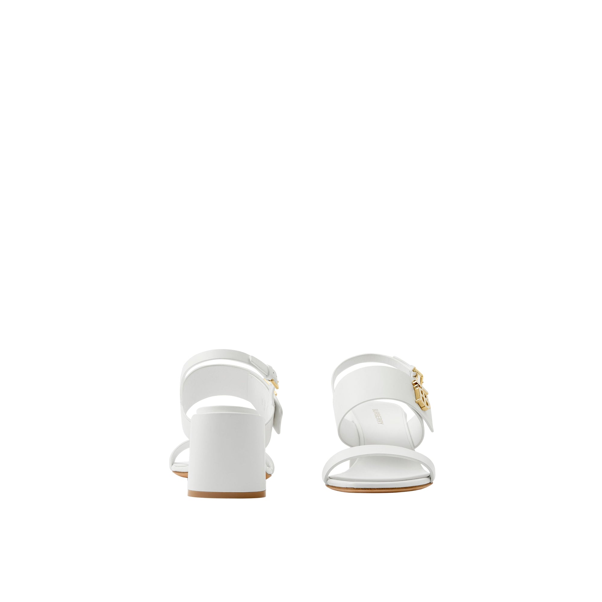 Sandales Monogram en cuir - Optic White