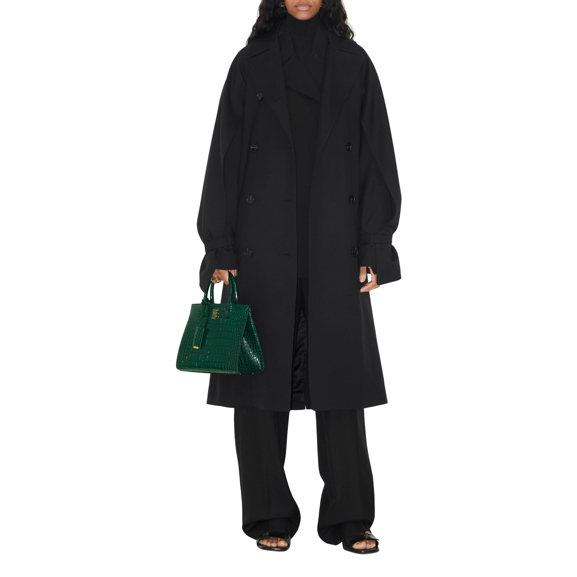 Mini sac Frances en cuir - Dark Viridian Green