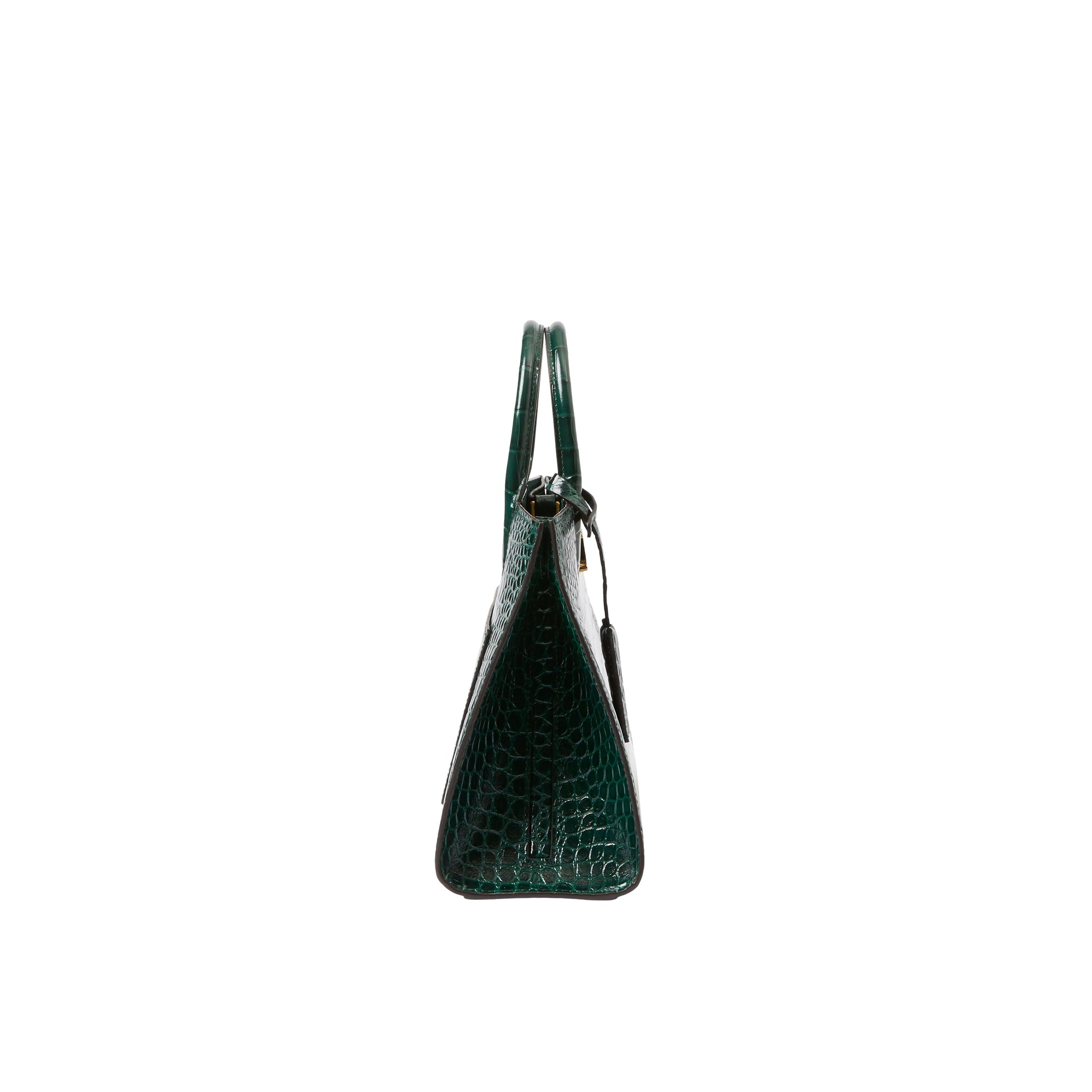 Mini sac Frances en cuir - Dark Viridian Green